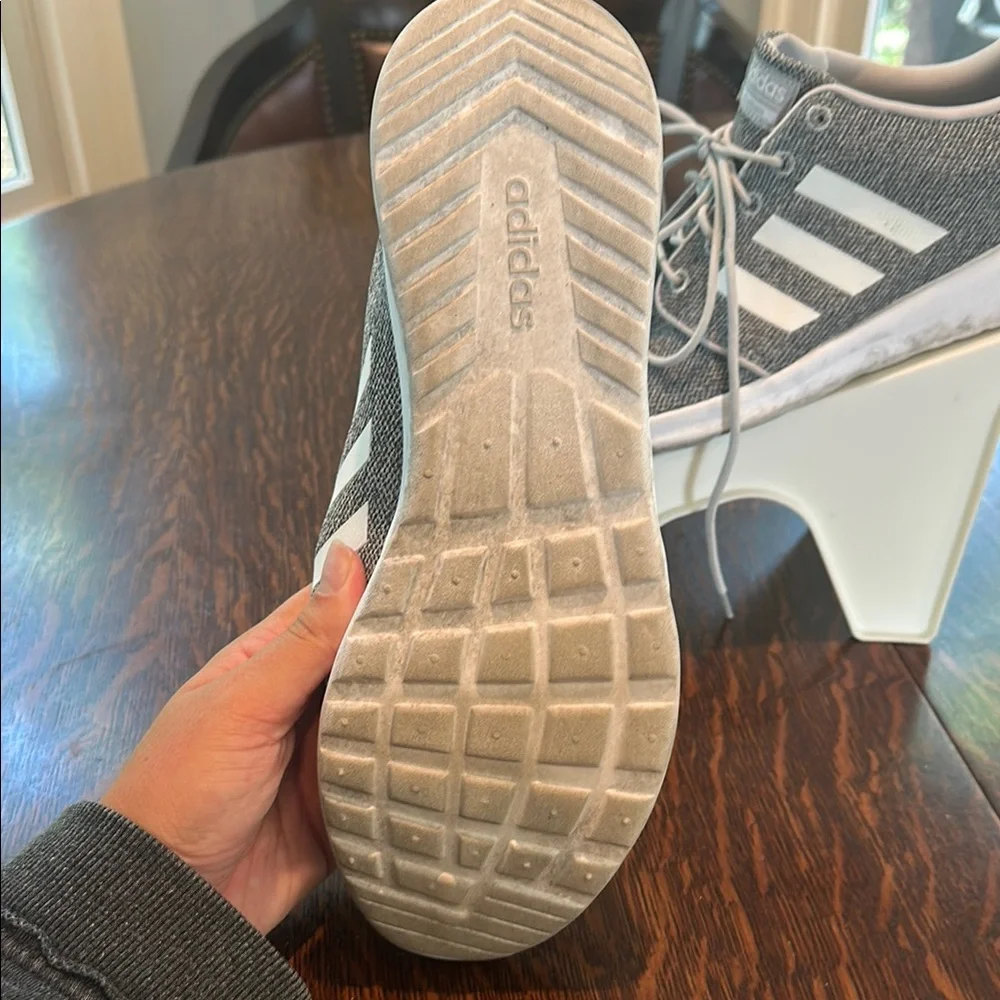 Adidas Black and White Running Shoes